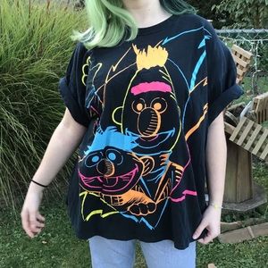 Bert n Ernie Vintage Color Pop Tee